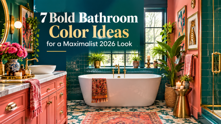 7 Bold Bathroom Color Ideas for a Maximalist 2026 Look