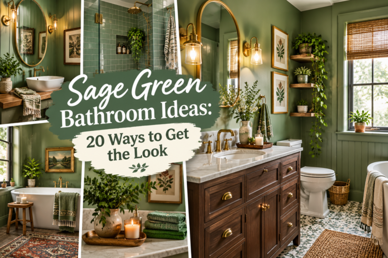 Sage Green Bathroom Ideas: 20 Ways to Get the Look